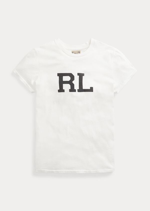 Women's Polo Ralph Lauren RL Cotton Jersey T Shirts | 315402WFZ